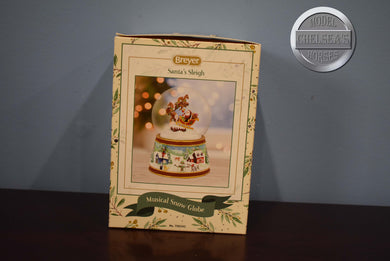 Santa's Sleigh Snow Globe-Holiday Exclusive-Breyer Accessories