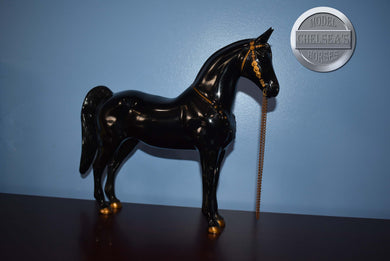 Black Beauty-Western Horse Vintage-With Saddle-Breyer Traditional