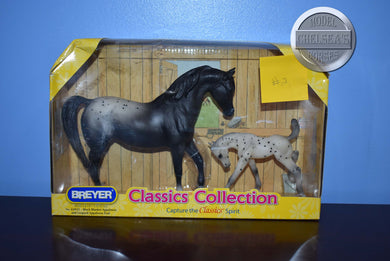 Appaloosa Mare and Foal #2-Johar Mold-New in Box-Breyer Classic