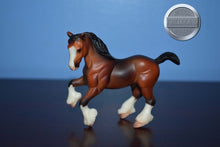 Load image into Gallery viewer, Bay Clydesdale-Cantering Clydesdale Mold-Breyer Stablemate
