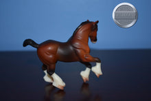 Load image into Gallery viewer, Bay Clydesdale-Cantering Clydesdale Mold-Breyer Stablemate