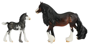 Fighter and Survivor-Vanner Mare and Foal Mold-Breyerfest 2024 Special Run-Breyer Traditional-ADVANCE SALE