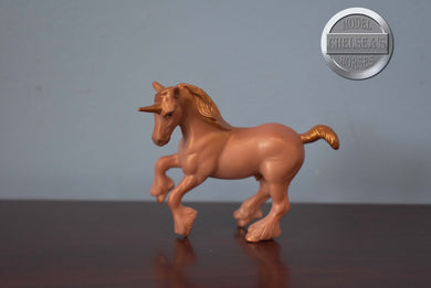 Pink Unicorn Crazy Surprise-Clydesdale Mold-Breyer Stablemate
