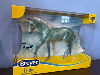 Le Mer Unicorn of the Sea-New In Box-Stock Horse Gelding Mold-Breyer Classic