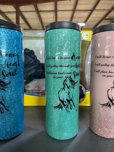 Tumblers-20 oz Skinny-Assorted Colors-Limited Edition Design-Chelsea's Model Horses Exclusive