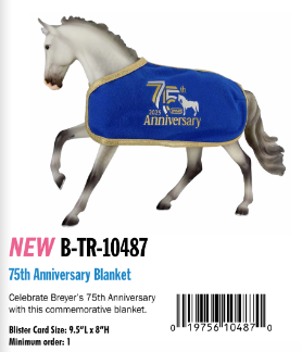 75th Anniversary Blanket-2025 New Release-Breyer Traditional Accessories-PRE ORDER