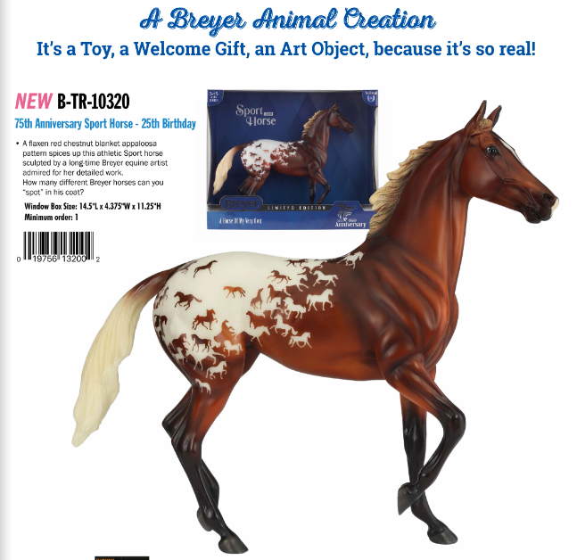 Breyer 75th Anniversary Sport Horse Breyer 75th Anniversary Sport Horse