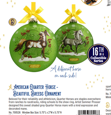 American Saddlebred Artist Signature Ornament-2024 Limited Edition Holiday Exclusive-Breyer Ornament