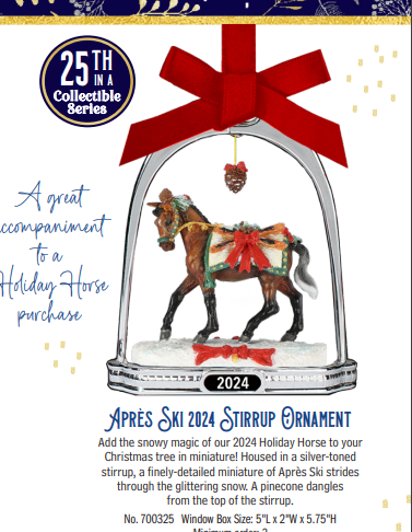 Apres Ski Stirrup Ornament-2024 Limited Edition Holiday Exclusive-Breyer Ornament