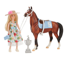 Load image into Gallery viewer, Winner's Circle Gift Set-Tinsley and Buttercup Breeze-New in Box-Breyer Classic-PRE ORDER
