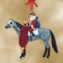 Load image into Gallery viewer, Off to the Races-Santa Ornament-2026 Holiday Exclusive-DEPOSIT ONLY-PRE ORDER-OCTOBER SHIPPING