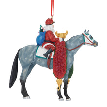 Load image into Gallery viewer, Off to the Races-Santa Ornament-2026 Holiday Exclusive-DEPOSIT ONLY-PRE ORDER-OCTOBER SHIPPING