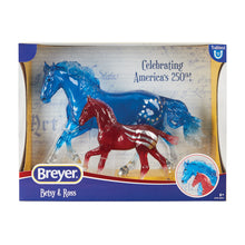 Load image into Gallery viewer, Betsy and Ross-Patriotic Decorator Set-Mustang Mare and Andalusian Foal Mold-New in Box-Breyer Traditional-PRE ORDER