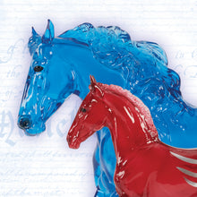 Load image into Gallery viewer, Betsy and Ross-Patriotic Decorator Set-Mustang Mare and Andalusian Foal Mold-New in Box-Breyer Traditional-PRE ORDER