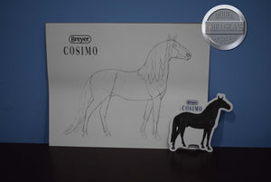 Cosimo Drawing and Sticker-Premier Club Exclusive-Breyer Accessories