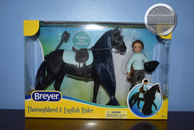 Thoroughbred and English Rider-New in Box-Breyer Classic