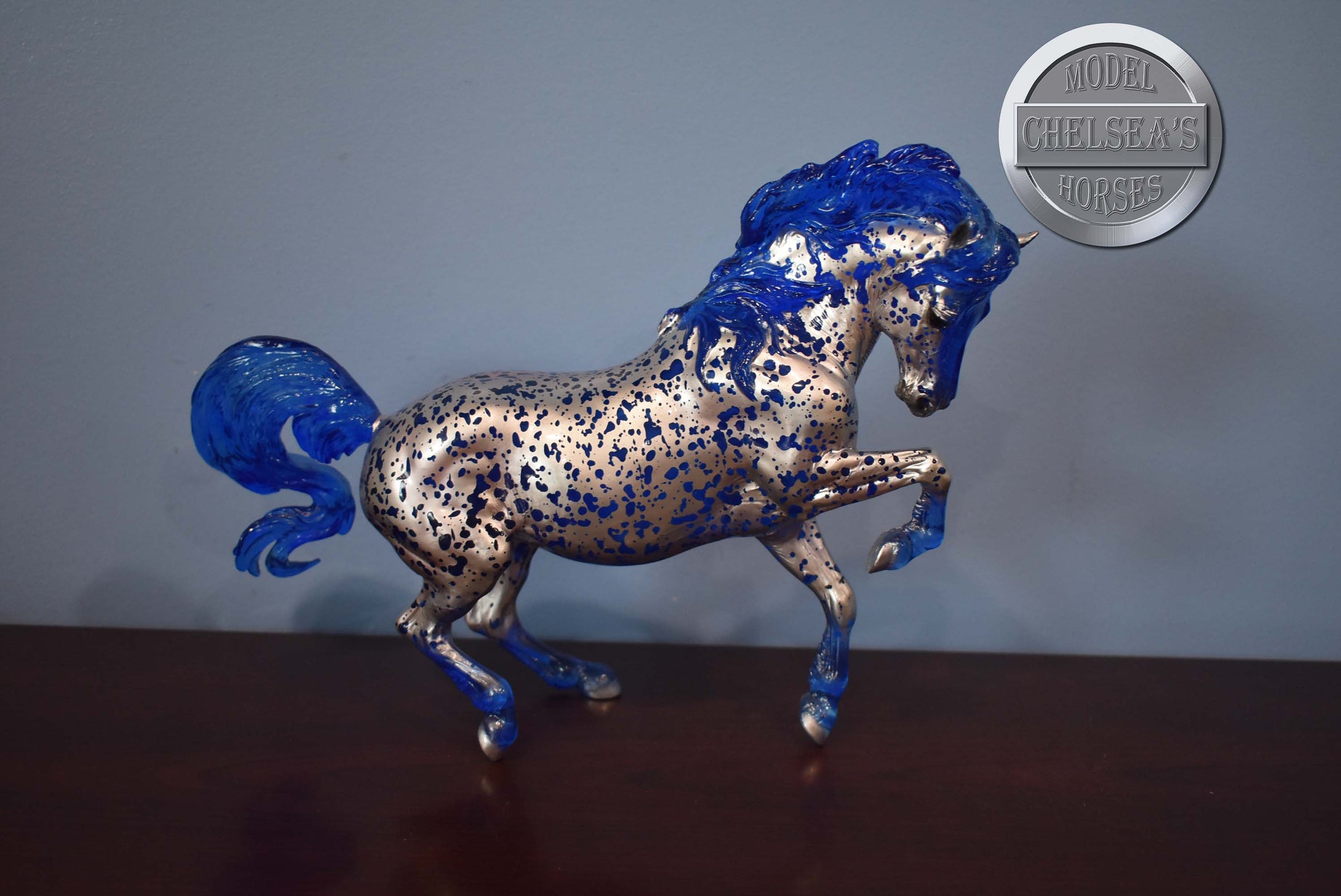 Spice Drop-Blue Version-Holiday Exclusive-Connemara Mare Mold-Breyer Traditional