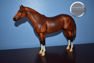 Chestnut Lady Phase Short Tail-From Treasure Hunt-Lady Phase Mold-Breyer Traditional