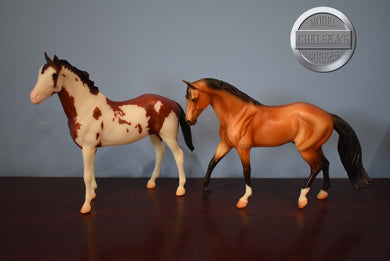 Tschiffely's Ride Set-Quarter Horse Gelding and Duchess Mold-Breyerfest Exclusive-Breyer Classic