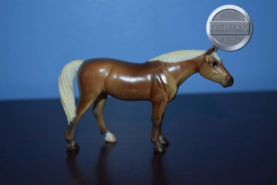 WEG Para Dressage Palomino-Quarter Horse Mold-Breyer Stablemate