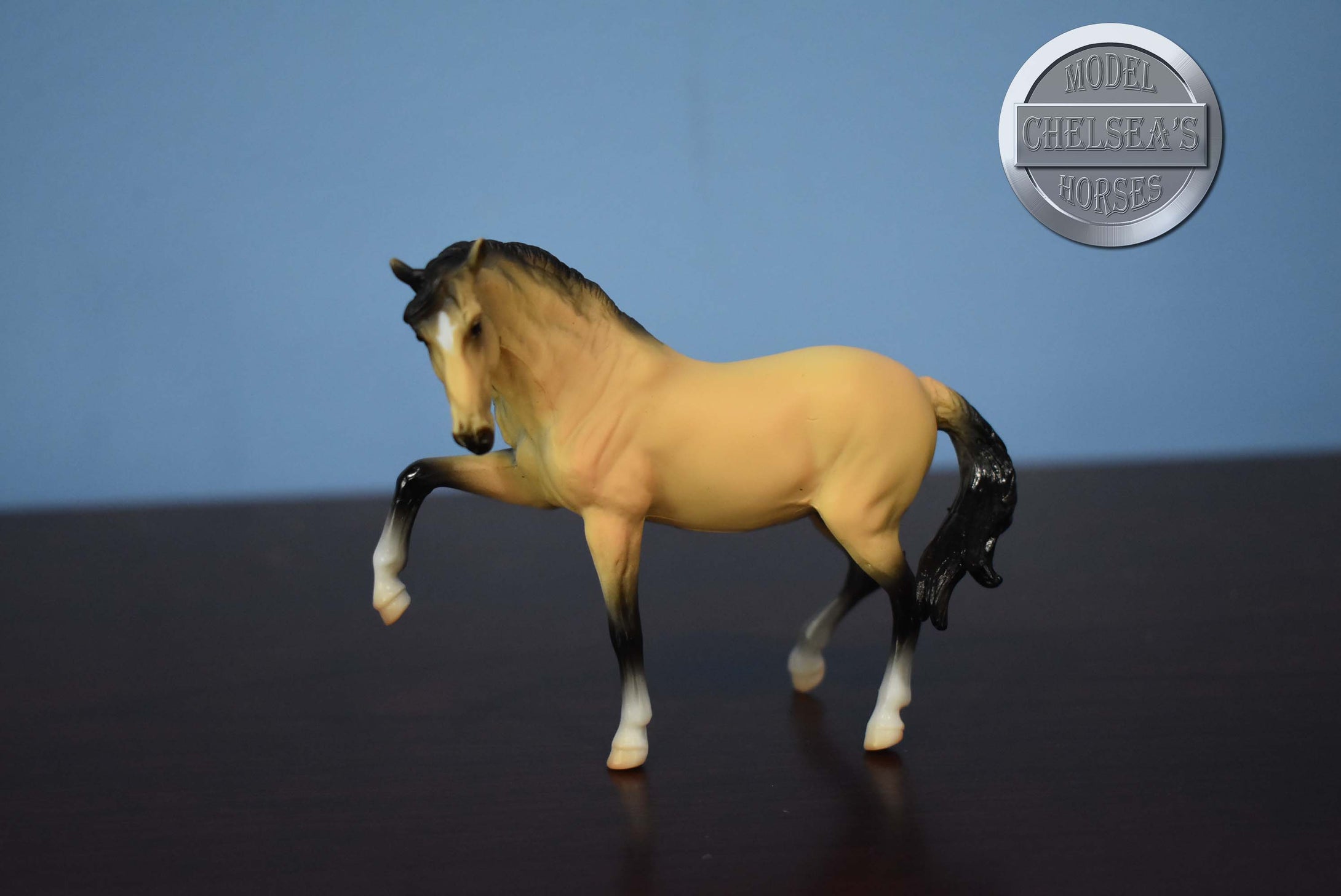 Buckskin Andalusian-Andalusian Stallion Mold-Breyer Stablemate