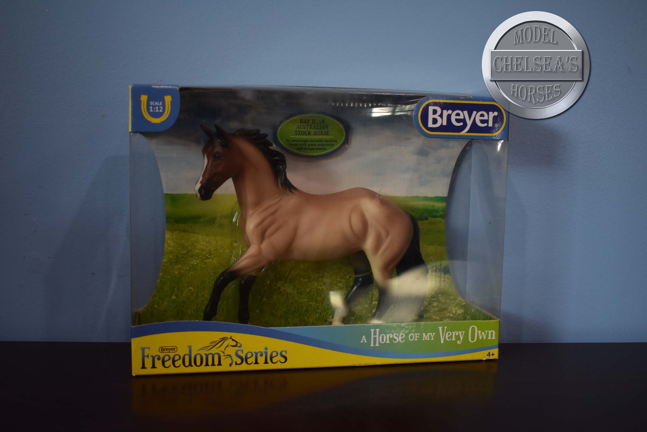 Bay Roan Australian Stock Horse-Harper Mold-New in Box-Breyer Classic