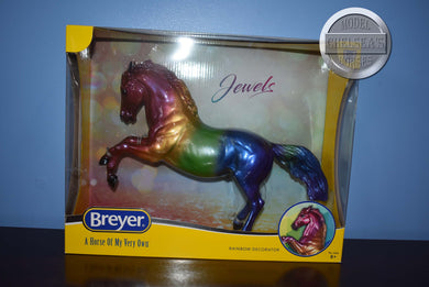 Jewels-Broken Box-Fighting Stallion Mold-New in Box-Breyer Traditional
