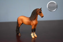 Load image into Gallery viewer, Bay Roan Friesian-Standing Friesian Mold-Breyer Stablemate