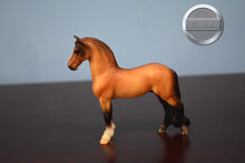 Load image into Gallery viewer, Bay Roan Friesian-Standing Friesian Mold-Breyer Stablemate