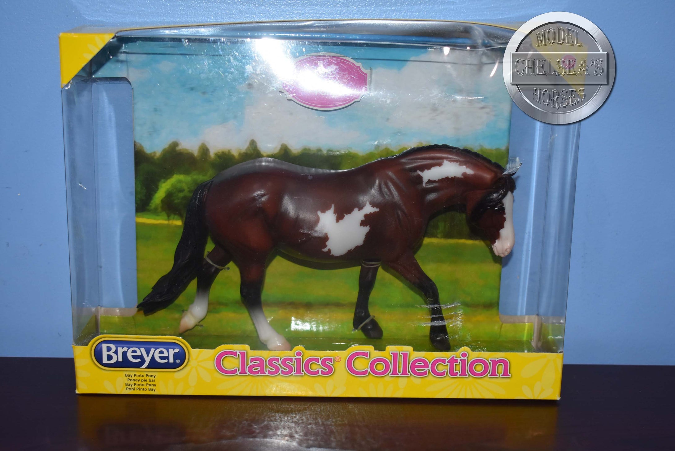 Bay Pinto Mare-New in Box-Haflinger Mare Mold-Breyer Classic