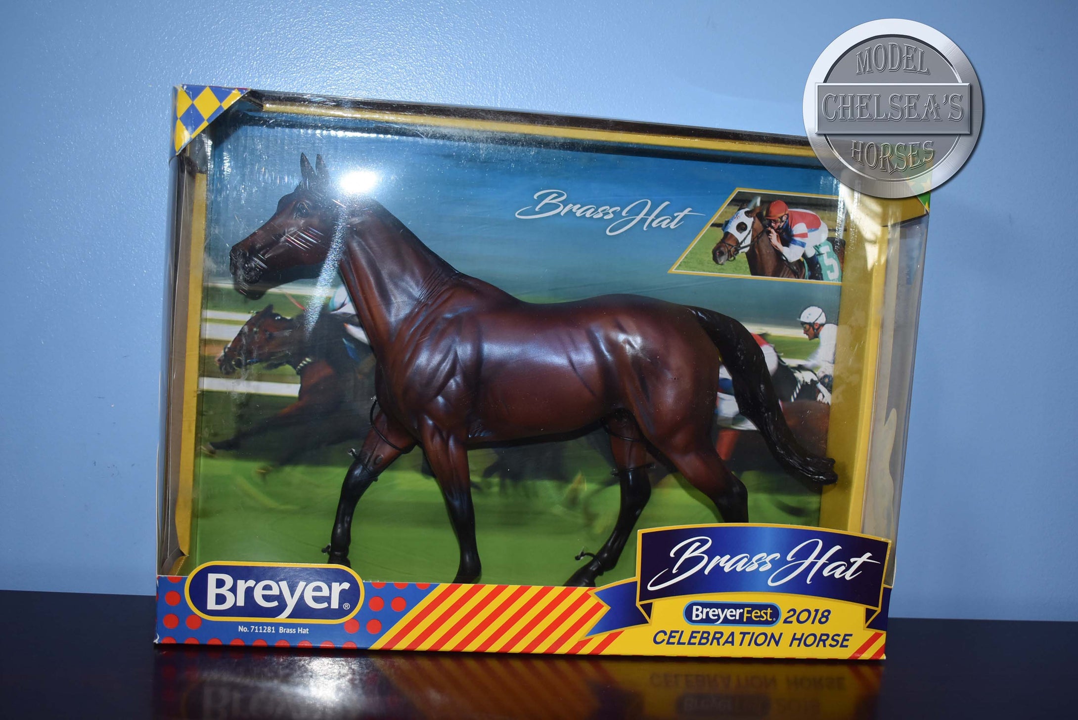 Brass Hat-Breyerfest Exclusive-Walking Thoroughbred Mold-New in Box-Breyer Traditional