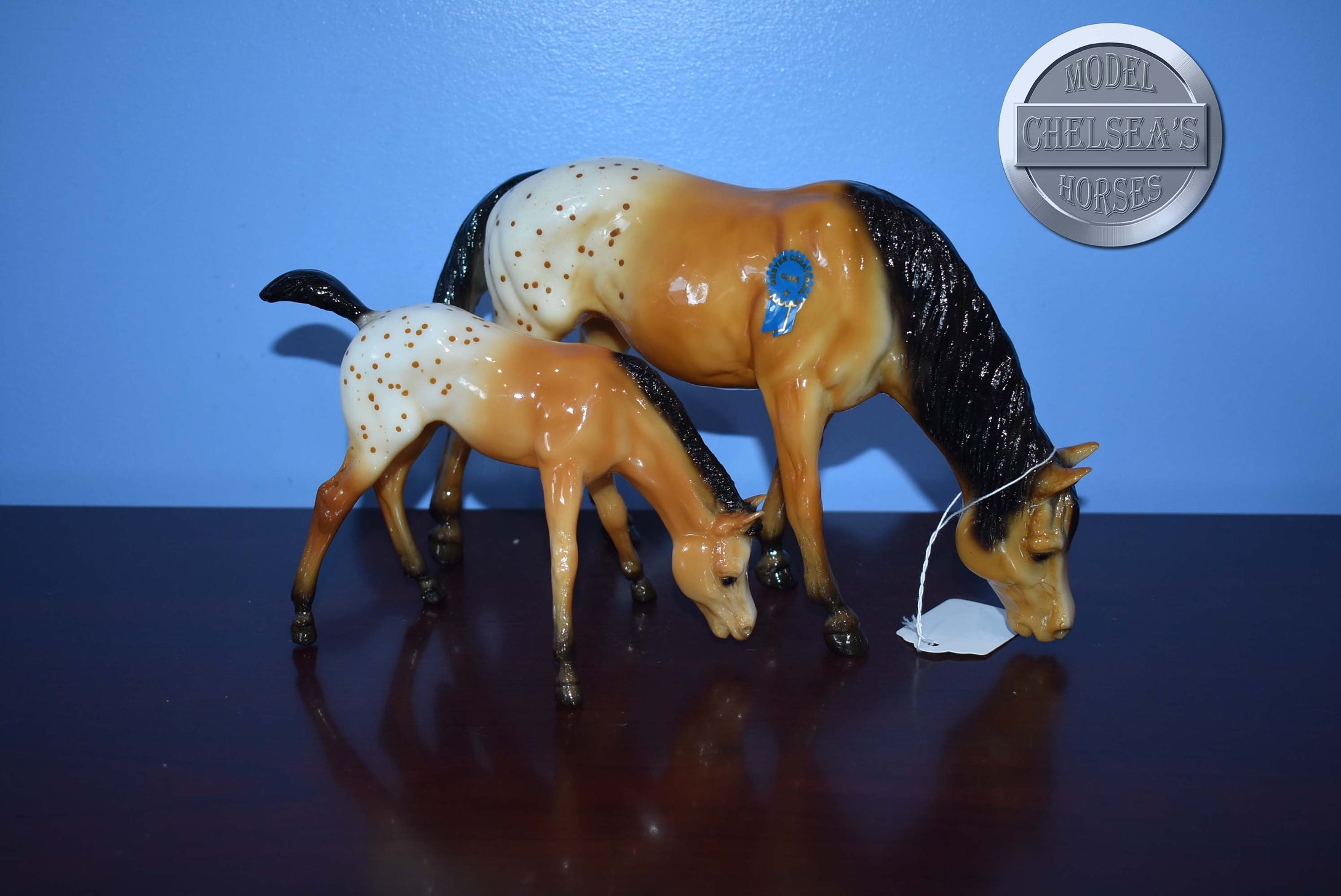 Clara and Mae-Vintage Club Exclusives-Grazing Mare and Foal Mold-Breyer Traditional