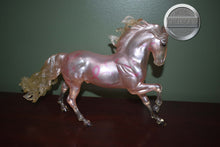 Load image into Gallery viewer, Pink Ribbon Andalusian-Breast Cancer Awareness Model-Andalusian Stallion Mold-Breyer Traditional