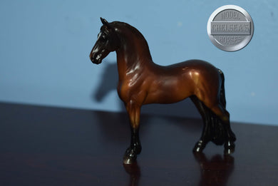 Bay Freisian-Standing Freisian Mold-Breyer Stablemate