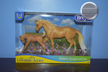 Load image into Gallery viewer, Palomino Morgan and Foal-Quarter Horse Gelding Mold-New in Box-Breyer Classic