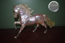 Load image into Gallery viewer, Pink Ribbon Andalusian-Breast Cancer Awareness Model-Andalusian Stallion Mold-Breyer Traditional