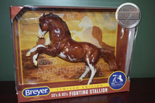 Load image into Gallery viewer, Chestnut Pinto 70th Anniversary Mustang-Glossy New in Box-Fighting Stallion Mold-Breyer Traditional