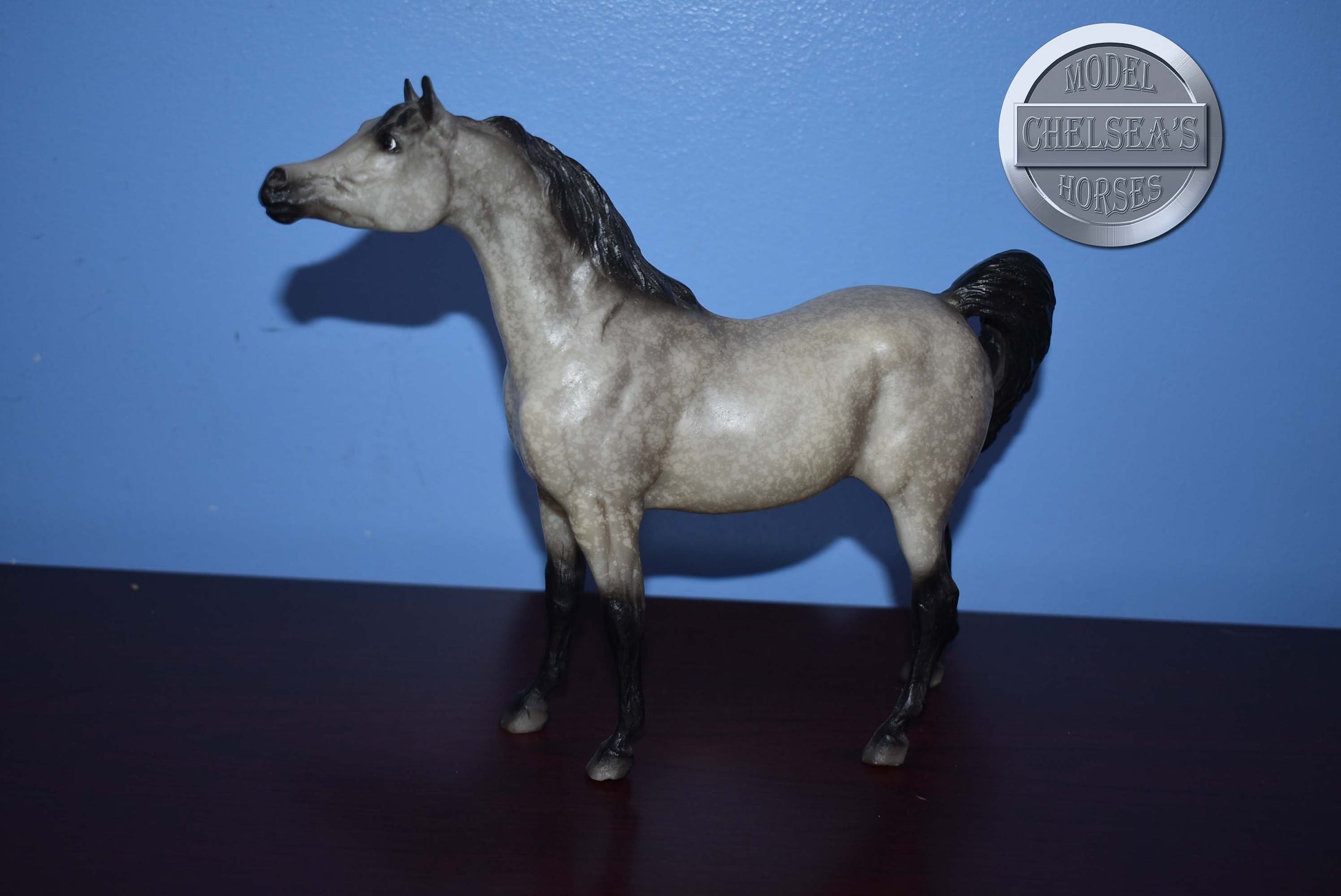 Dapple Grey Arabian-Show Stance Arabian-Breyer Classic