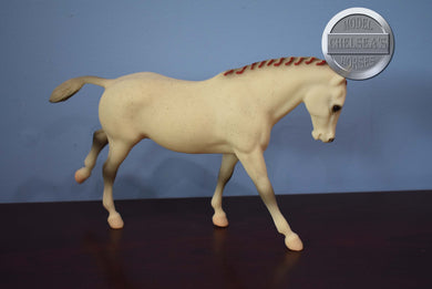 HTF Fleabitten Grey Red Ribbons 