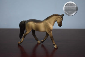 Dapple Grey Thoroughbred-Trotting Warmblood Mold-Breyer Stablemate