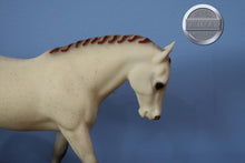Load image into Gallery viewer, HTF Fleabitten Grey Red Ribbons &quot;Small World&quot; Exclusive-Cantering Welsh Pony Mold-Breyer Traditional
