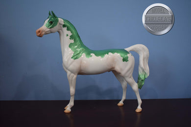 DAH Glossy Shamrock Splash Arabian-Arabian Stallion Mold-Peter Stone