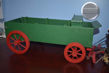 Load image into Gallery viewer, Pair of Dapple Grey Standing Drafters with Green Wagon-Harness Included-Peter Stone Drafters