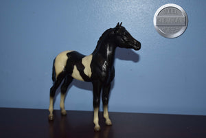 Black and White Paint Foal-Standing Stock Horse Foal Mold-Breyer Traditional