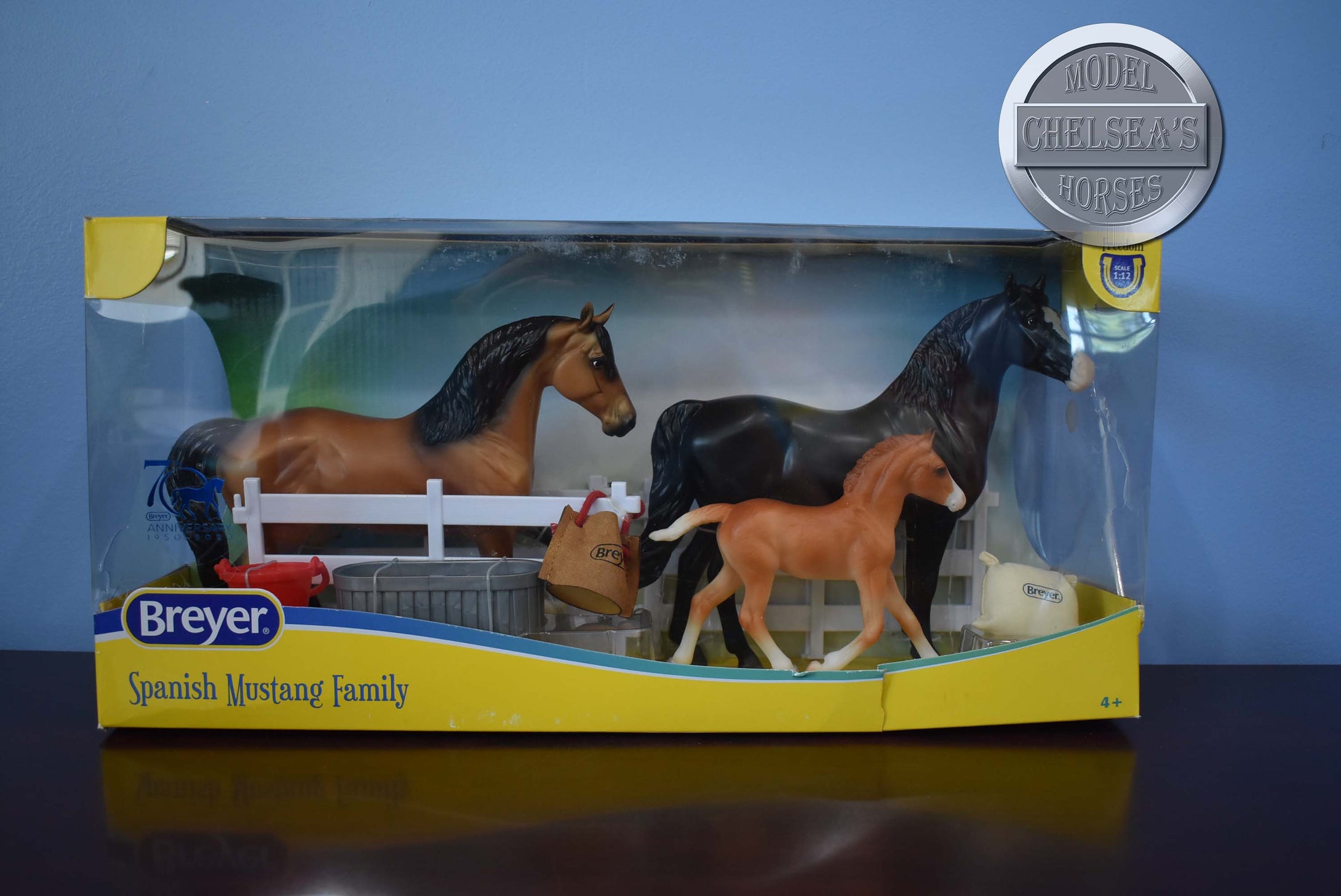 Spanish Mustang Family-New in Box-Breyer Classic