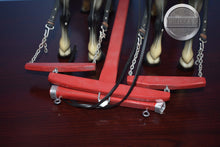 Load image into Gallery viewer, Pair of Dapple Grey Standing Drafters with Green Wagon-Harness Included-Peter Stone Drafters