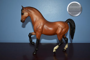 Bay Family Arabian Stallion-FAS Mold-Breyer Traditional
