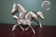 Load image into Gallery viewer, Sugar and Spice-Smoke Grey-Running Mare and Running Foal Mold-Breyer Traditional