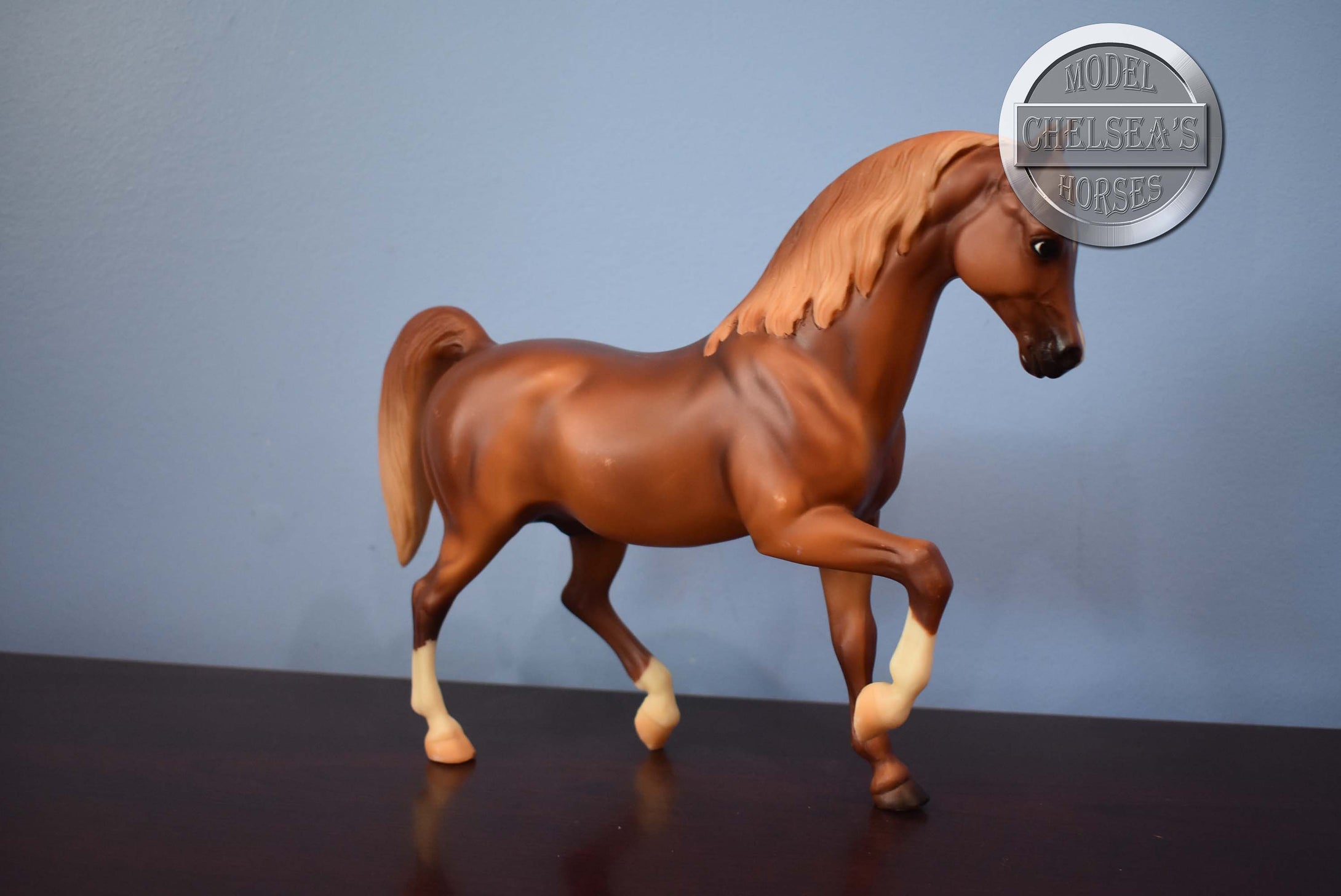 Chestnut Family Arabian Stallion-Family Arabian Stallion Mold-Breyer Traditional