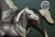 Load image into Gallery viewer, Sugar and Spice-Smoke Grey-Running Mare and Running Foal Mold-Breyer Traditional
